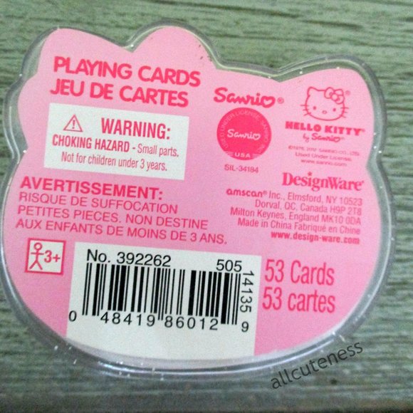 🎀 Hello Kitty Playing Cards - Picture 2 of 2